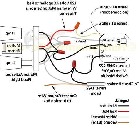 wiring motion sensor to outdoor light